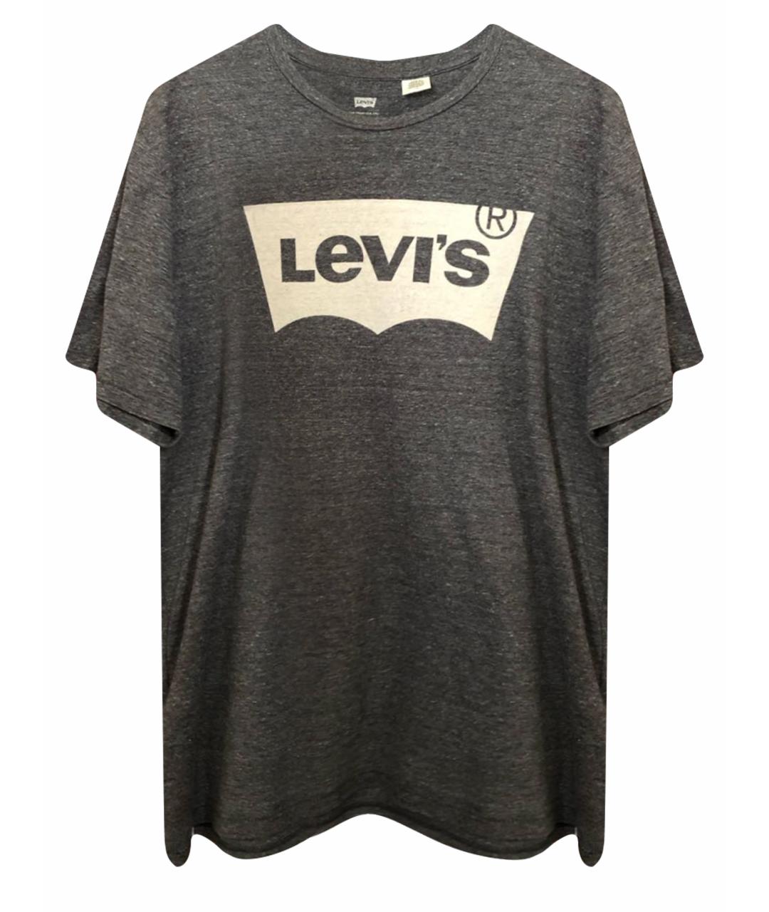 LEVI'S Серая хлопковая футболка, фото 1