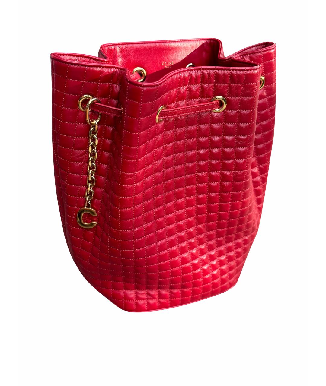 CELINE Красный кожаный рюкзак, фото 1