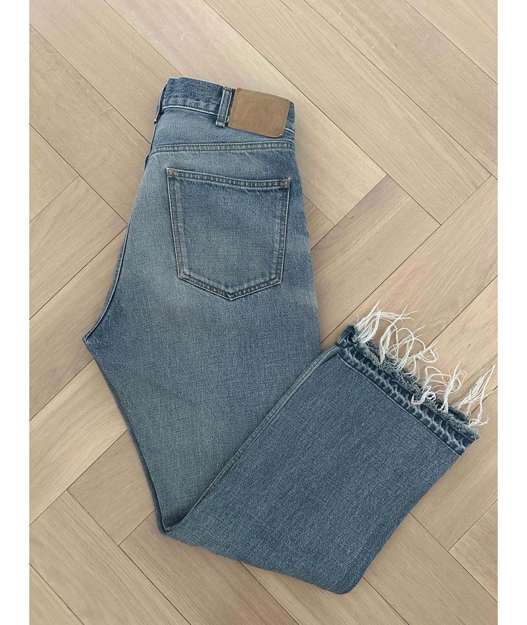 CELINE Голубые прямые джинсы, фото 2