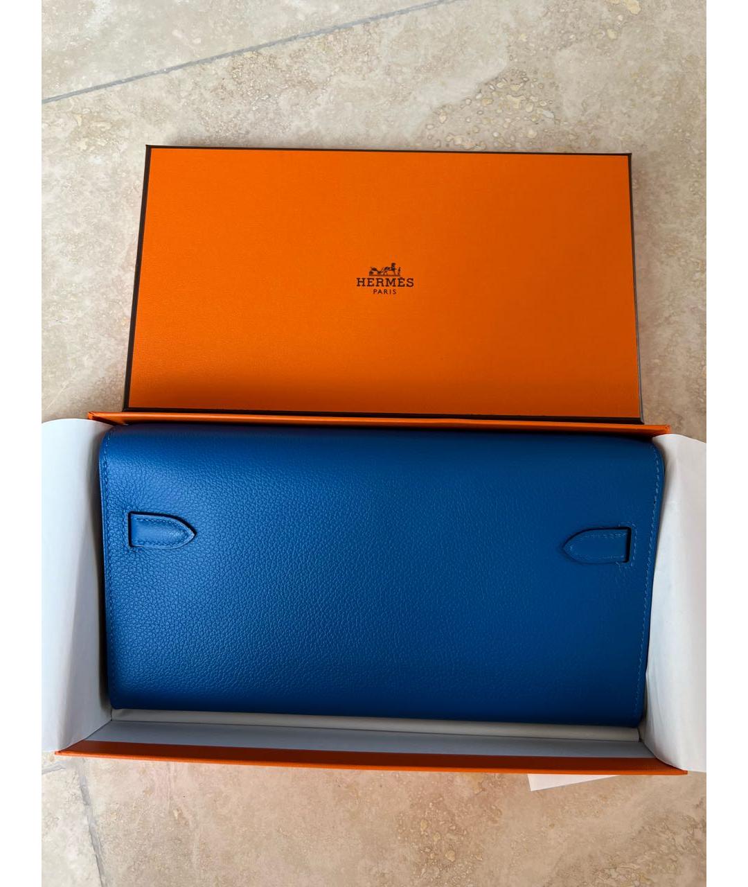 HERMES Бежевая кожаная сумка через плечо, фото 4