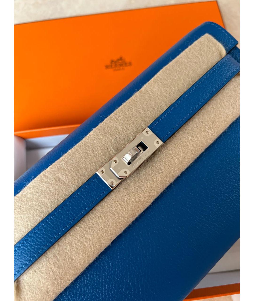 HERMES Бежевая кожаная сумка через плечо, фото 3