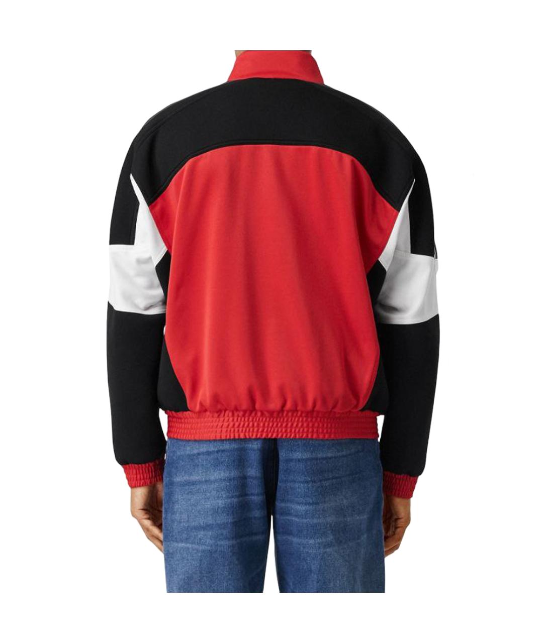 BURBERRY Красная хлопко-эластановая куртка, фото 3