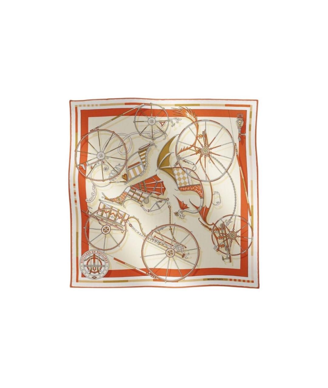 HERMES PRE-OWNED Оранжевый платок, фото 1