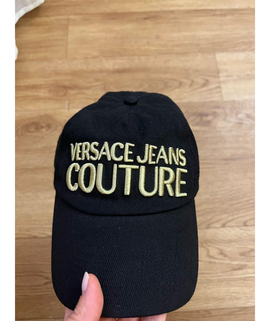 VERSACE JEANS COUTURE Черная хлопковая кепка, фото 2