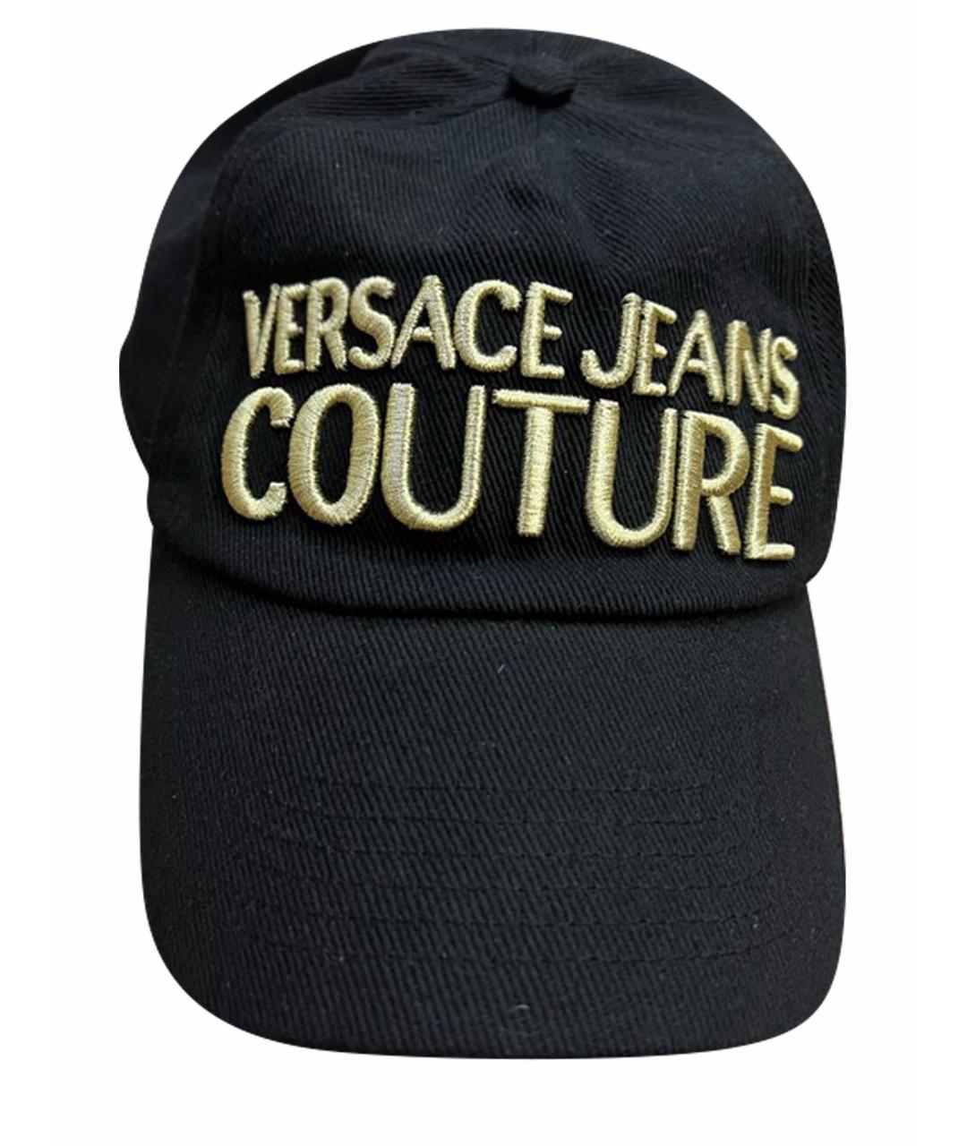 VERSACE JEANS COUTURE Черная хлопковая кепка, фото 1