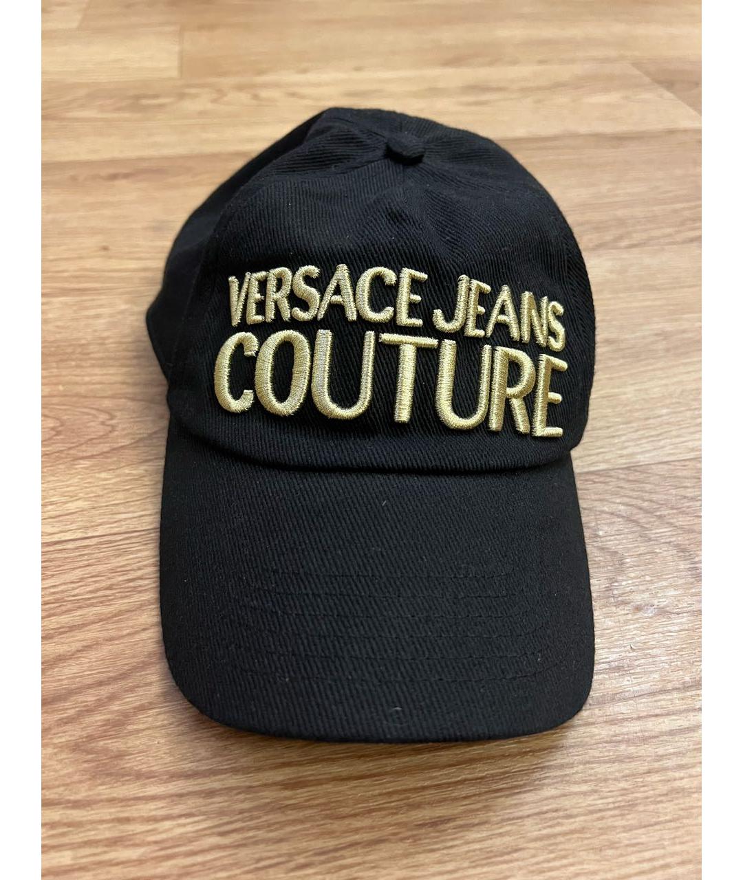 VERSACE JEANS COUTURE Черная хлопковая кепка, фото 7