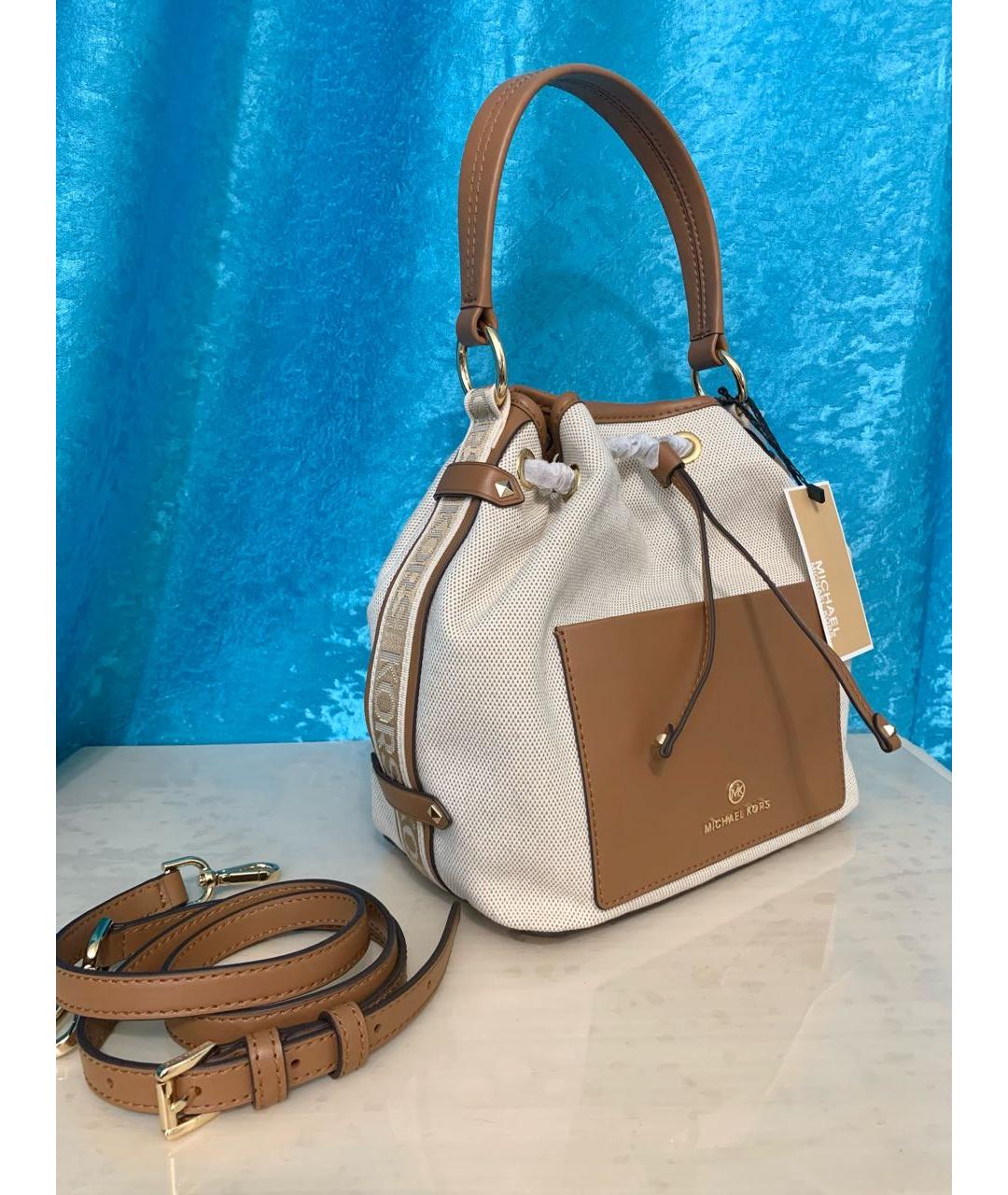MICHAEL KORS Бежевая сумка тоут, фото 8