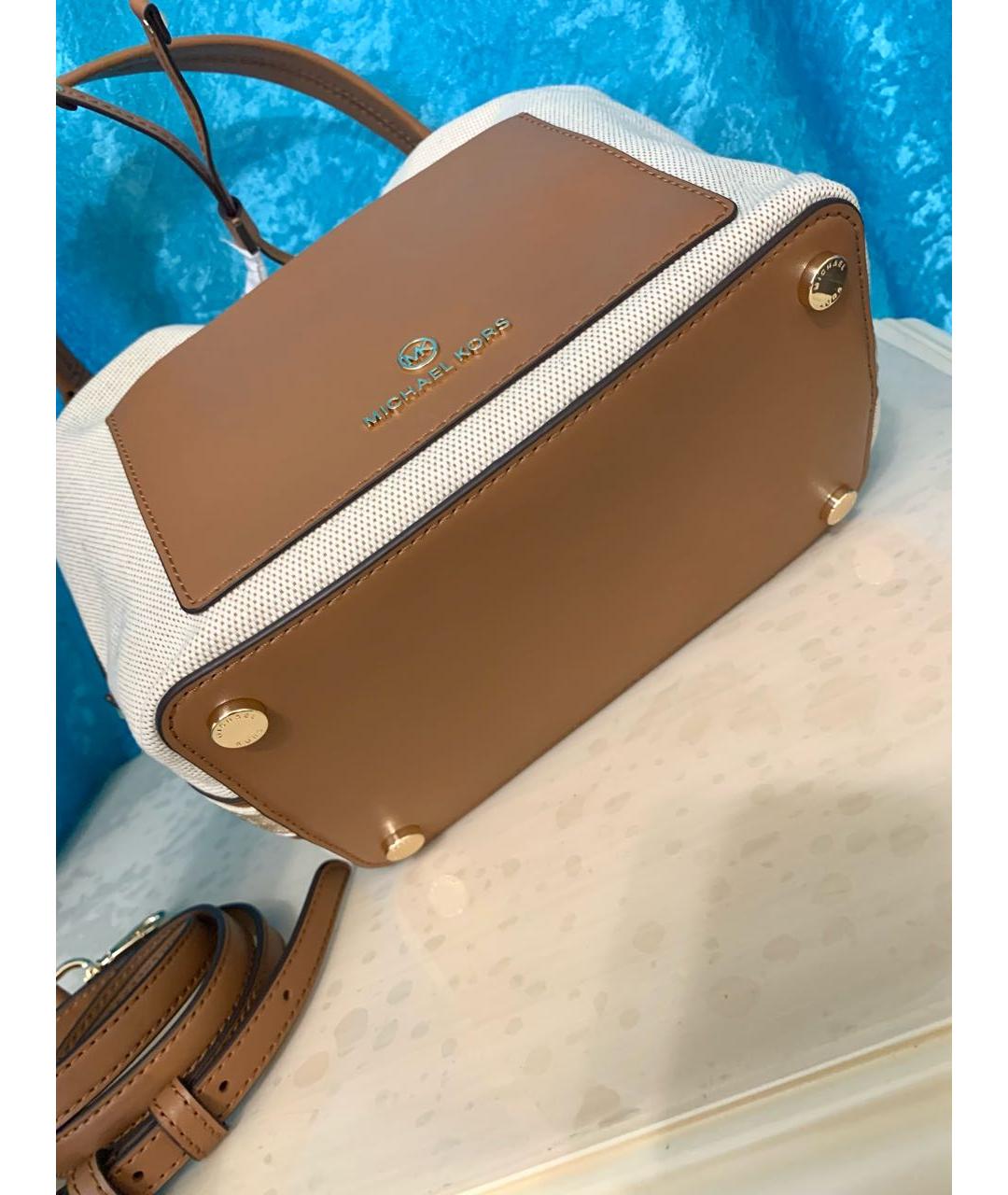 MICHAEL KORS Бежевая сумка тоут, фото 4
