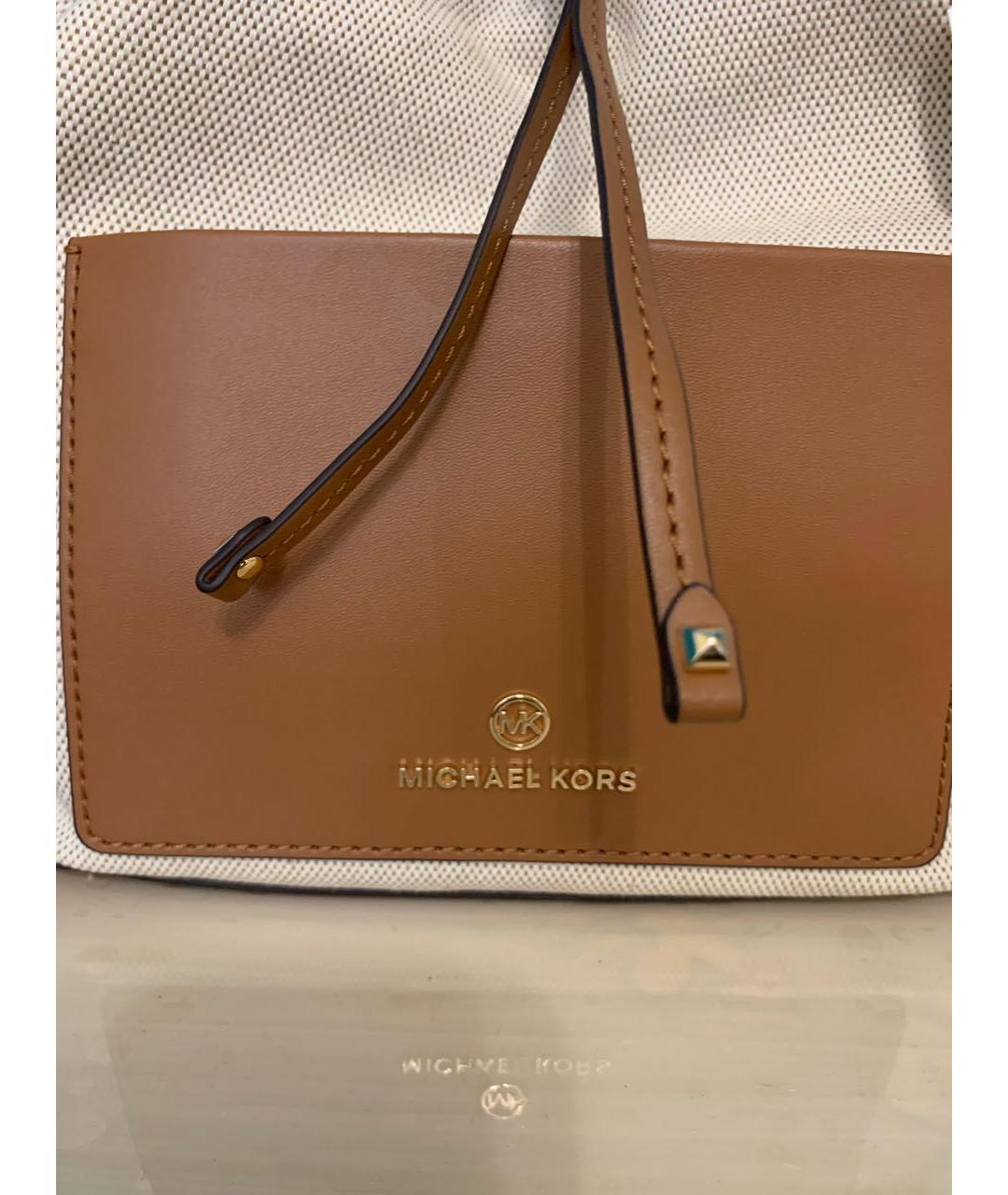 MICHAEL KORS Бежевая сумка тоут, фото 7