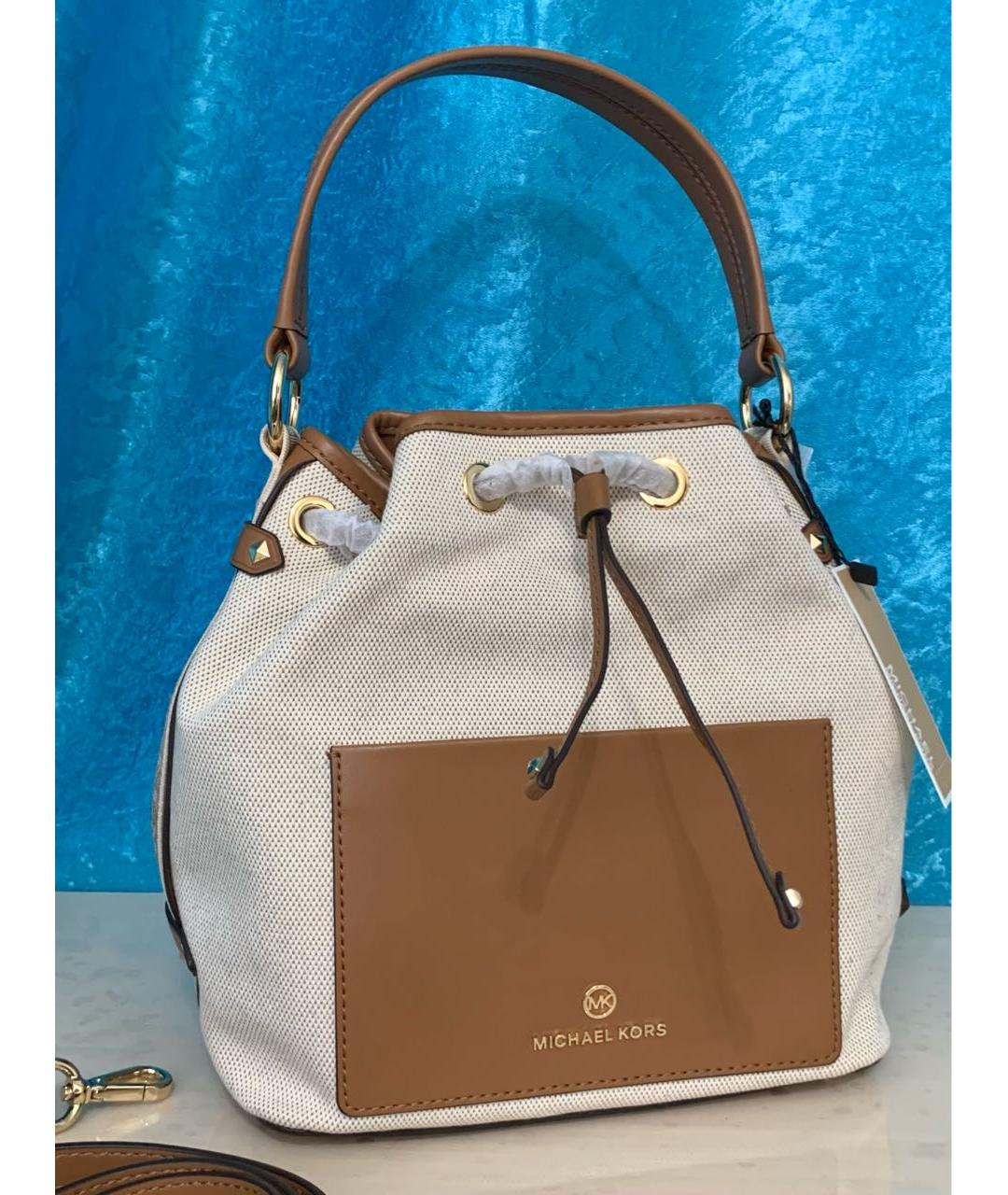 MICHAEL KORS Бежевая сумка тоут, фото 9