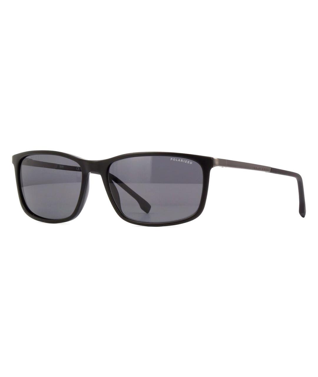 HUGO BOSS Черные металлические солнцезащитные очки, фото 6