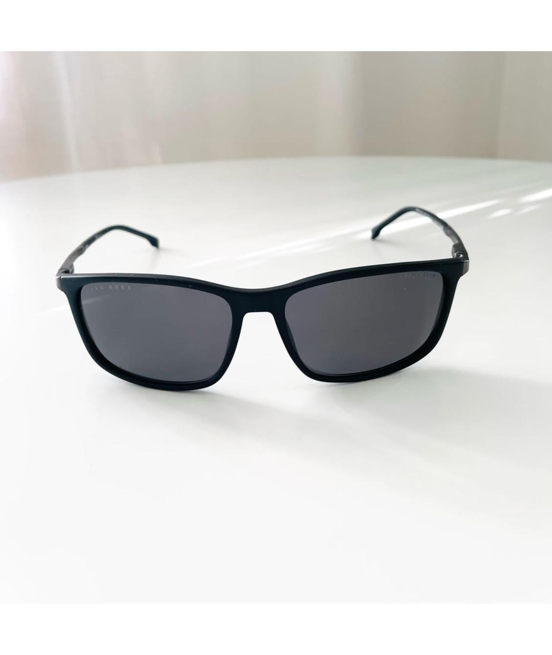 HUGO BOSS Черные металлические солнцезащитные очки, фото 8
