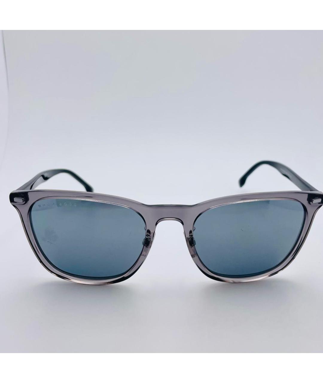 HUGO BOSS Серые пластиковые солнцезащитные очки, фото 6