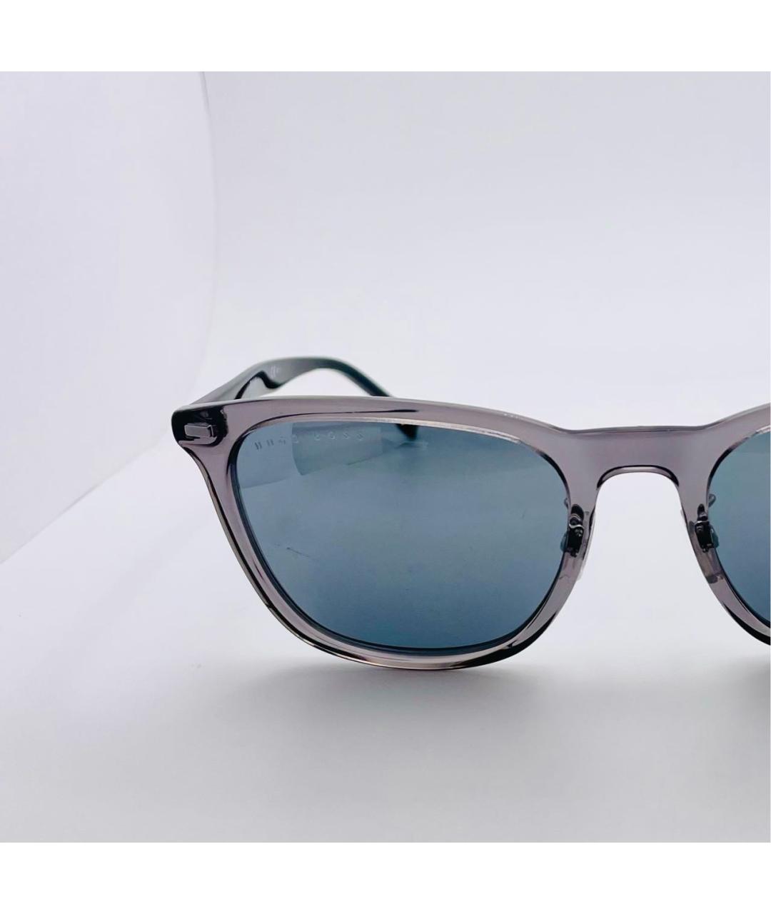 HUGO BOSS Серые пластиковые солнцезащитные очки, фото 5