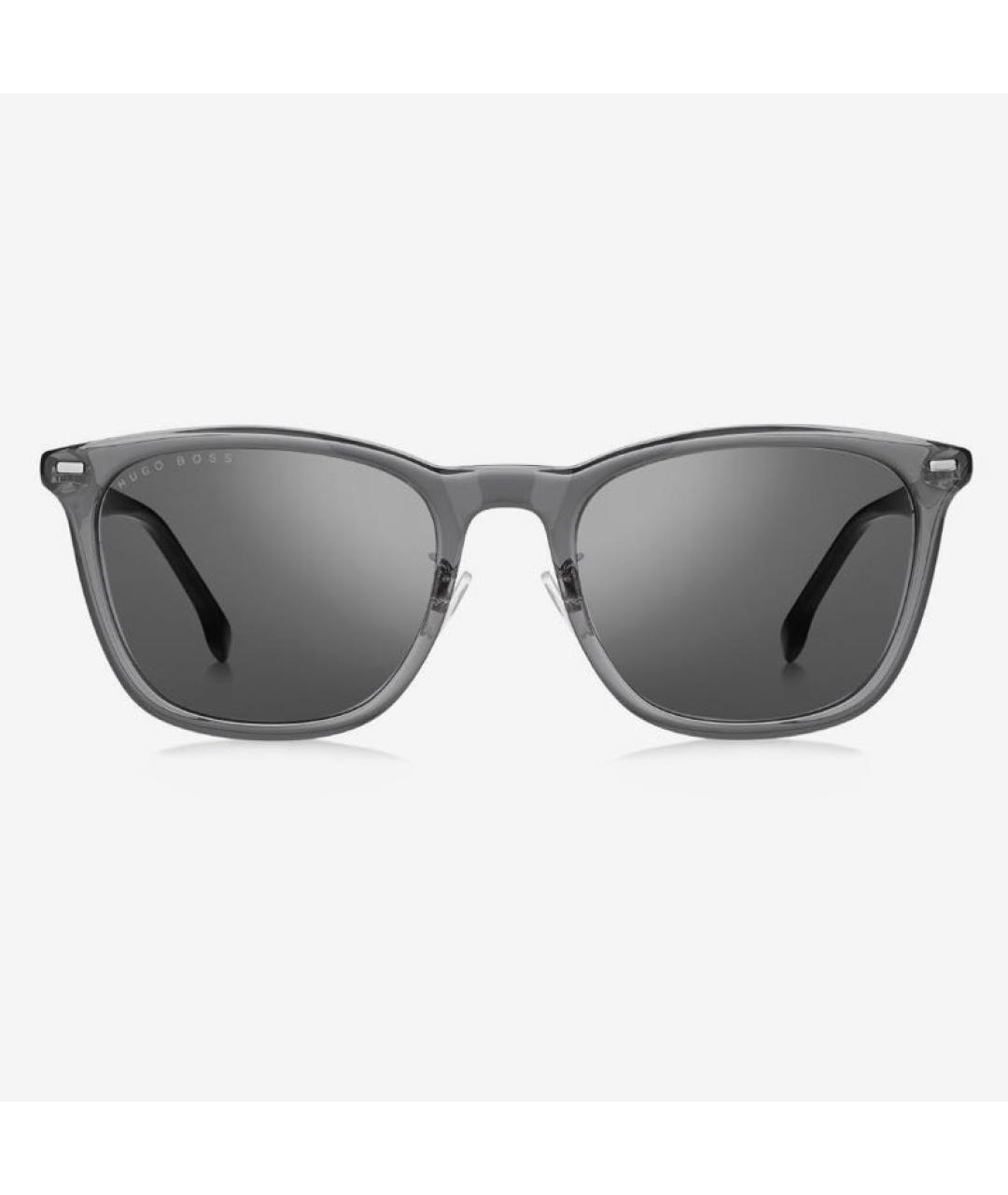 HUGO BOSS Серые пластиковые солнцезащитные очки, фото 8