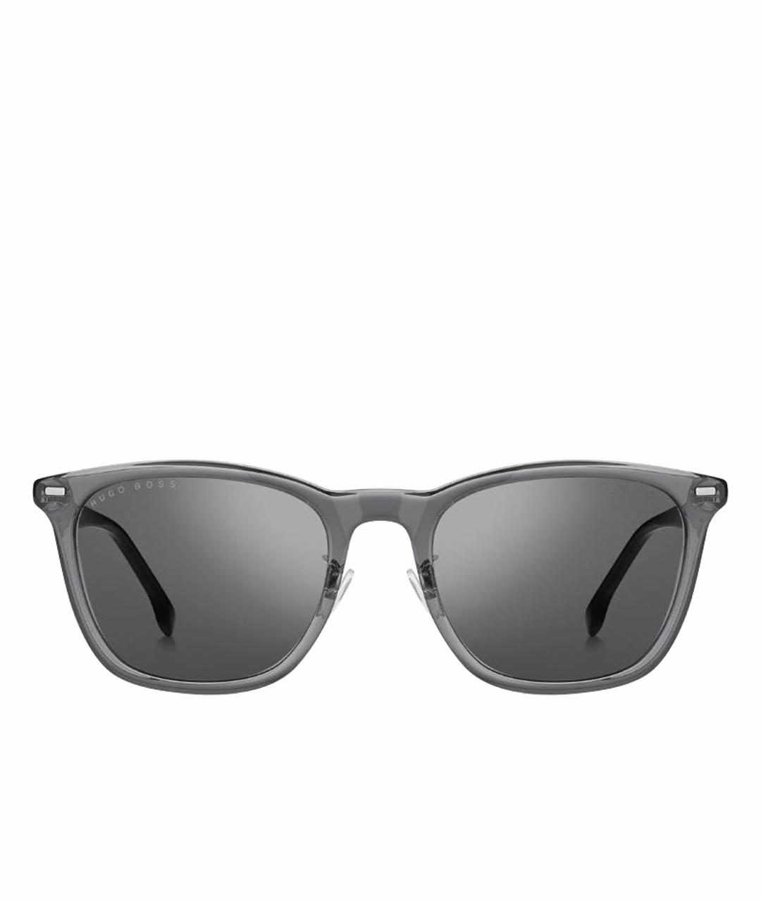 HUGO BOSS Серые пластиковые солнцезащитные очки, фото 1