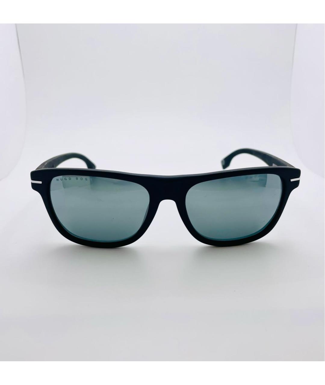 HUGO BOSS Черные пластиковые солнцезащитные очки, фото 9