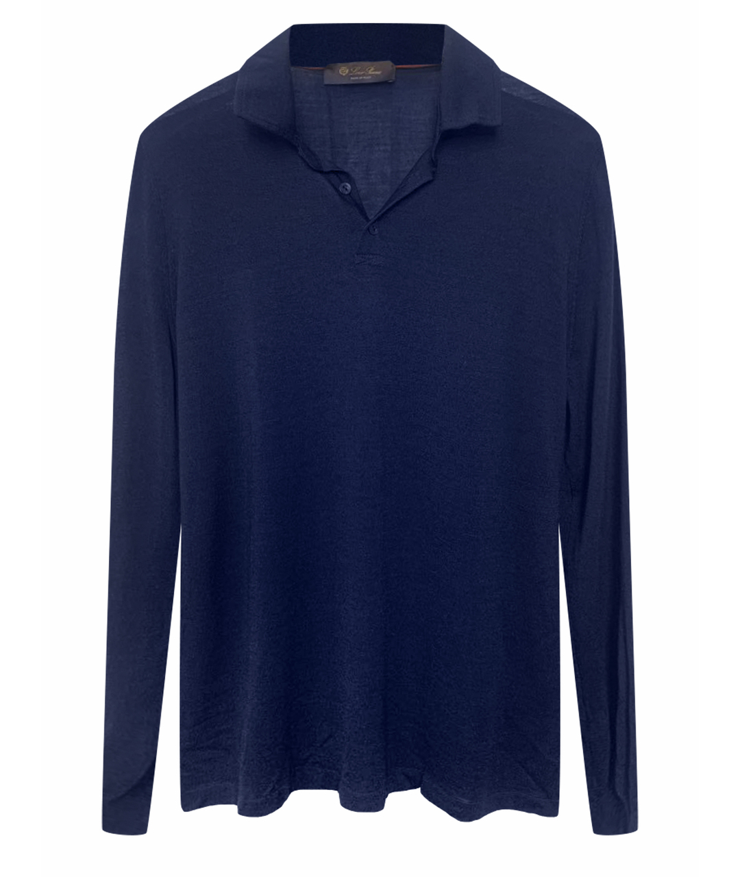 LORO PIANA Темно-синий шелковый джемпер / свитер, фото 1