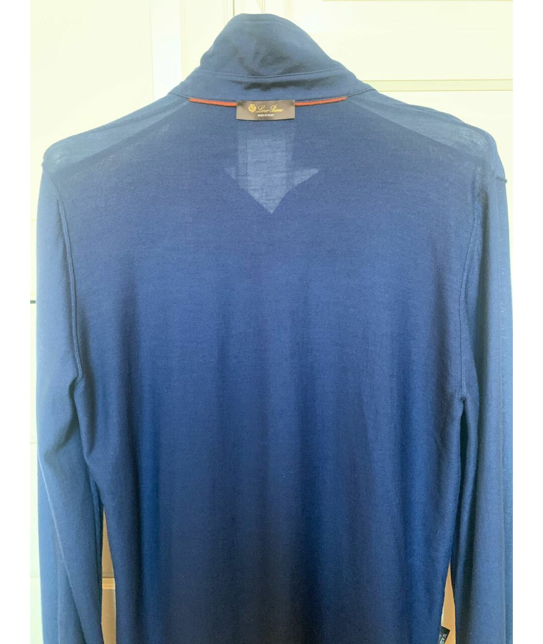 LORO PIANA Темно-синий шелковый джемпер / свитер, фото 3
