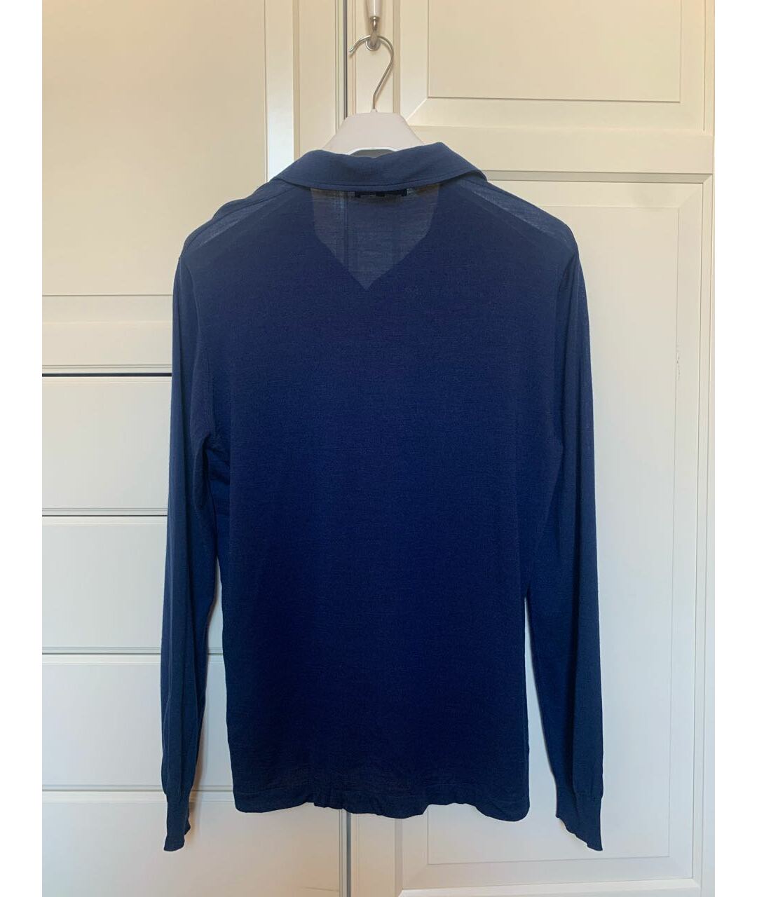 LORO PIANA Темно-синий шелковый джемпер / свитер, фото 2