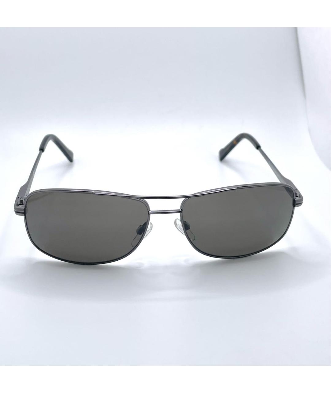 PIERRE CARDIN Серые металлические солнцезащитные очки, фото 8