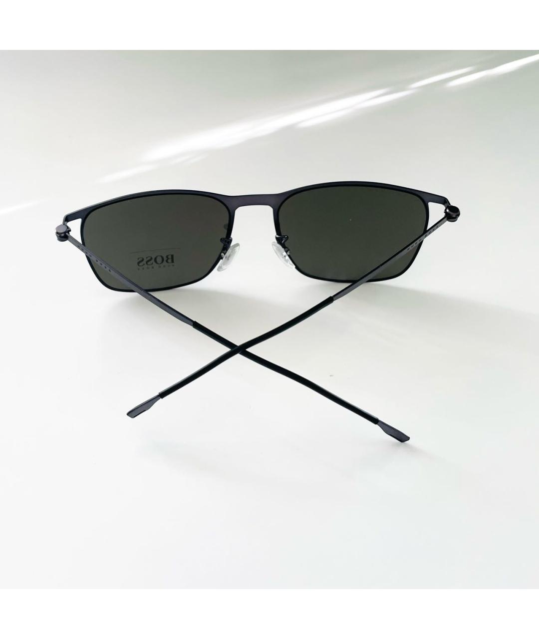 HUGO BOSS Серебряные металлические солнцезащитные очки, фото 8