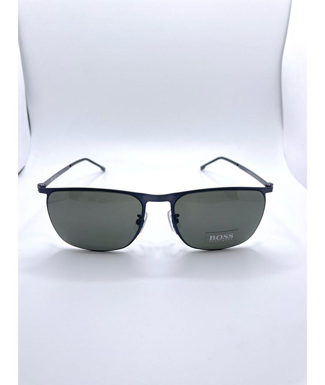 HUGO BOSS Серебряные металлические солнцезащитные очки, фото 9