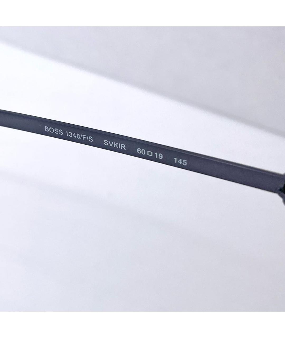 HUGO BOSS Серебряные металлические солнцезащитные очки, фото 2