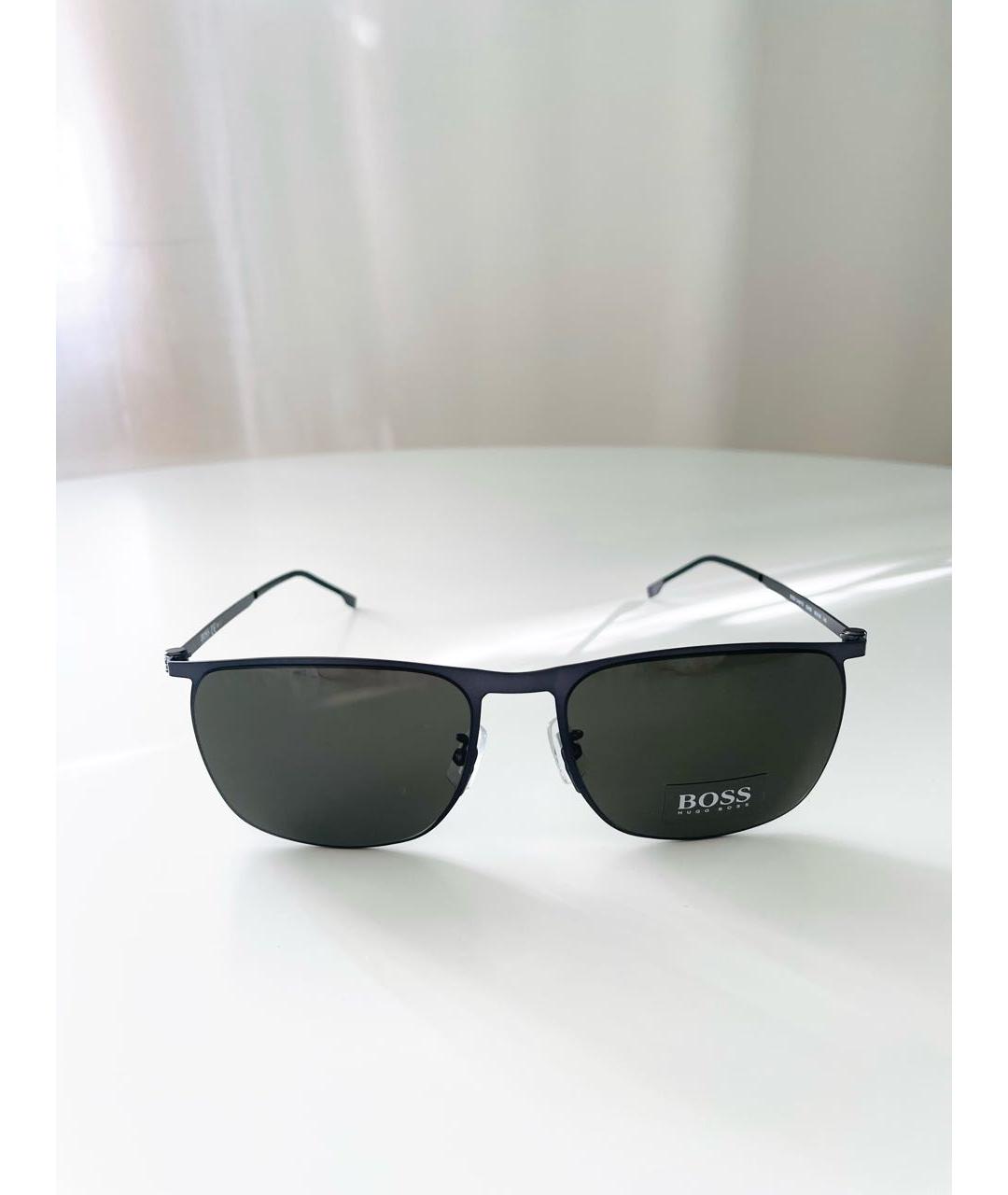 HUGO BOSS Серебряные металлические солнцезащитные очки, фото 7