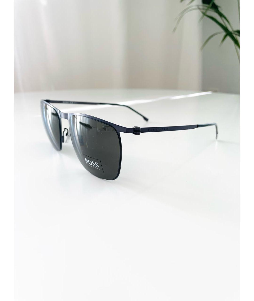 HUGO BOSS Серебряные металлические солнцезащитные очки, фото 6