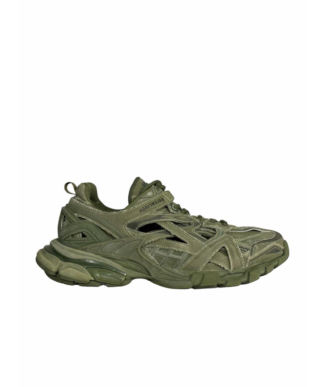 BALENCIAGA Зеленые низкие кроссовки / кеды, фото 1