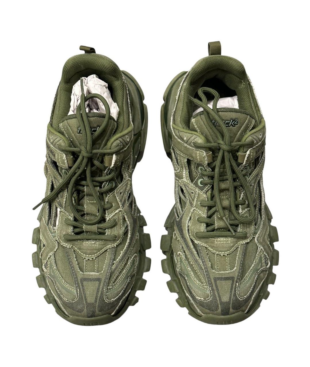 BALENCIAGA Зеленые низкие кроссовки / кеды, фото 2