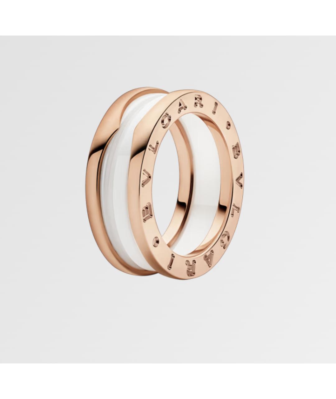 BVLGARI Белое кольцо из розового золота, фото 8