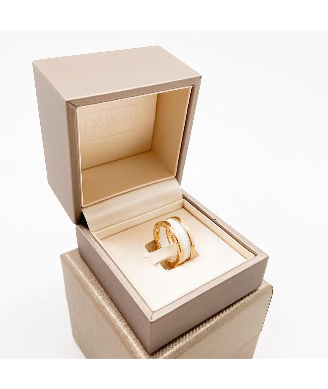 BVLGARI Белое кольцо из розового золота, фото 3