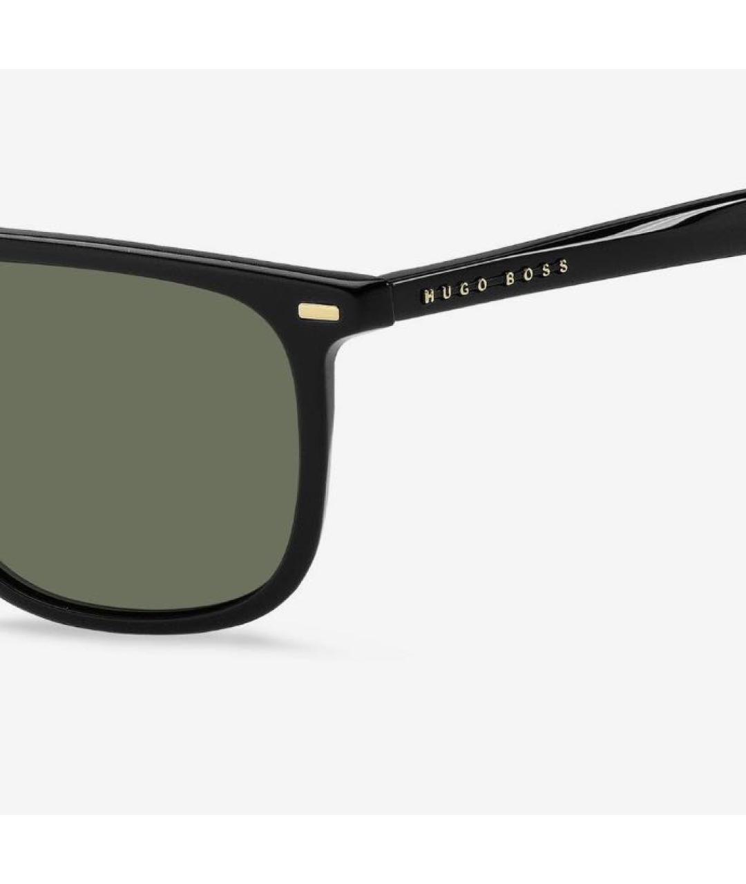HUGO BOSS Черные пластиковые солнцезащитные очки, фото 3