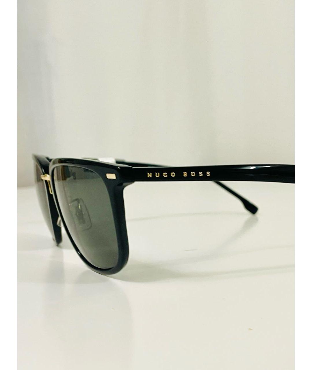 HUGO BOSS Черные пластиковые солнцезащитные очки, фото 7