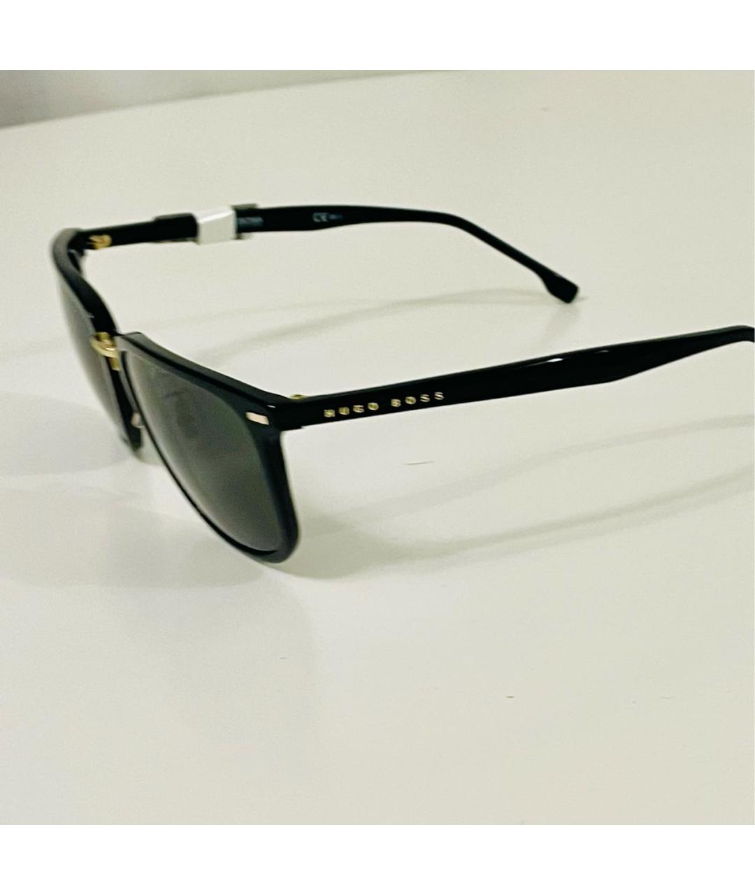 HUGO BOSS Черные пластиковые солнцезащитные очки, фото 6