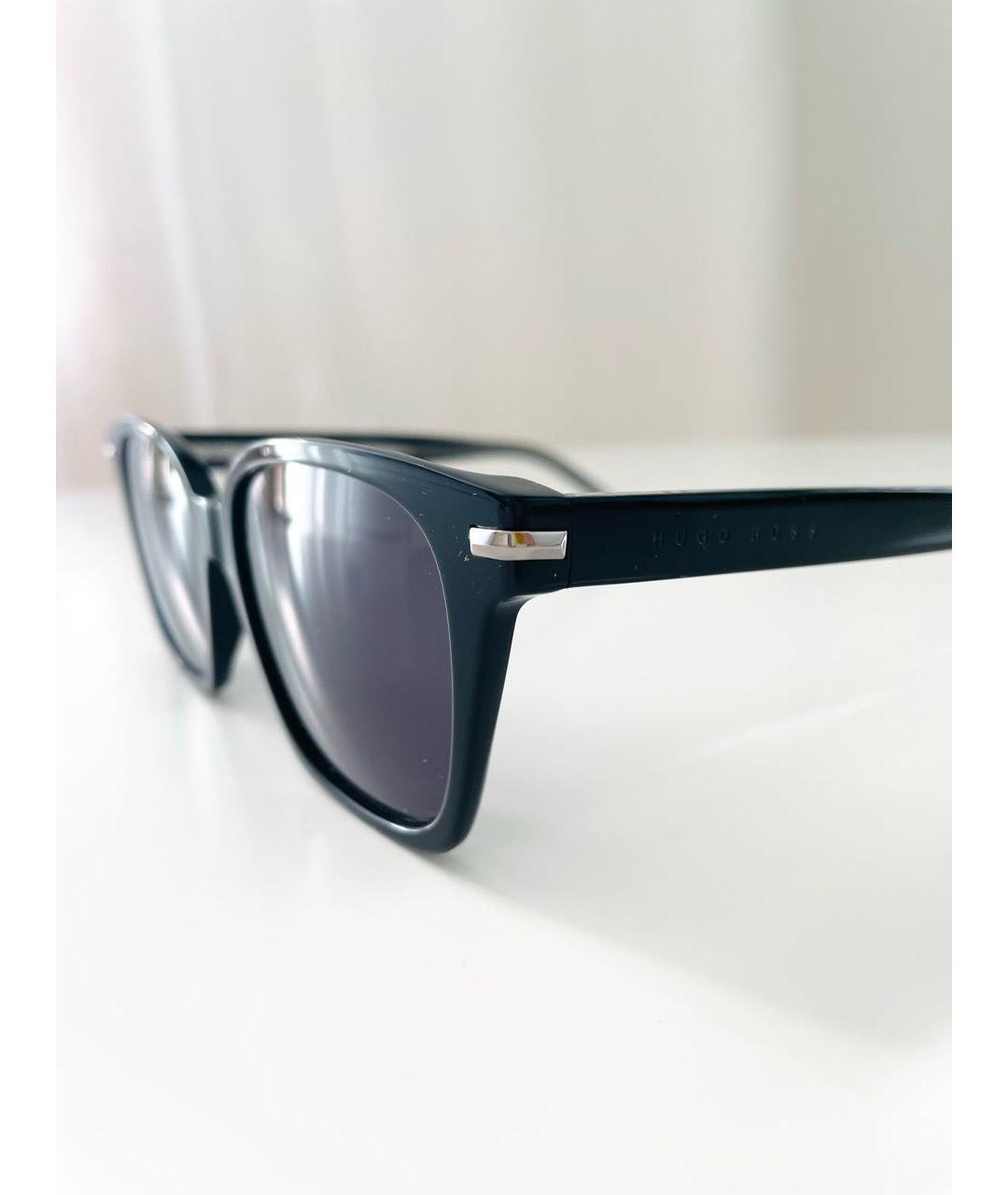 HUGO BOSS Черные пластиковые солнцезащитные очки, фото 4