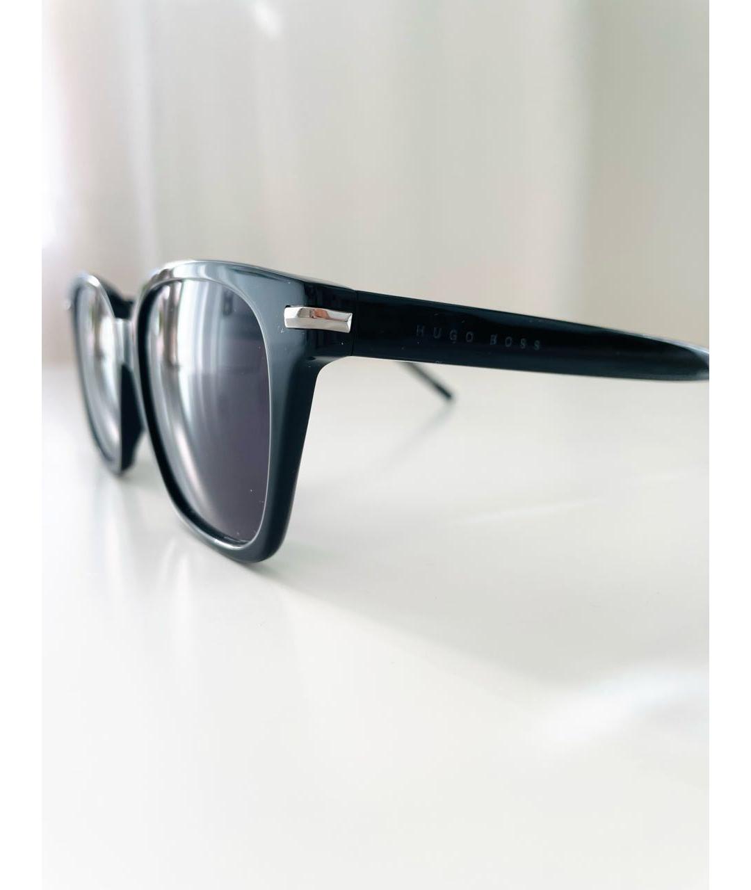 HUGO BOSS Черные пластиковые солнцезащитные очки, фото 8