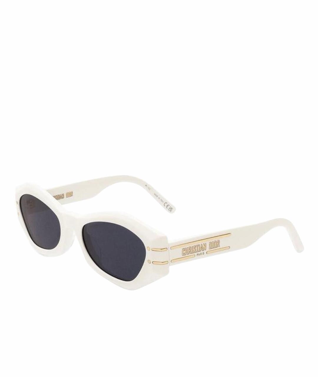 CHRISTIAN DIOR PRE-OWNED Белые пластиковые солнцезащитные очки, фото 1