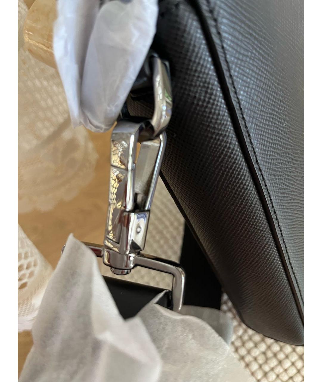 MICHAEL KORS Черный кожаный портфель, фото 7