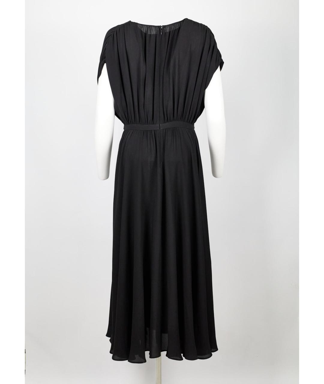 VALENTINO Черное шелковое вечернее платье, фото 2