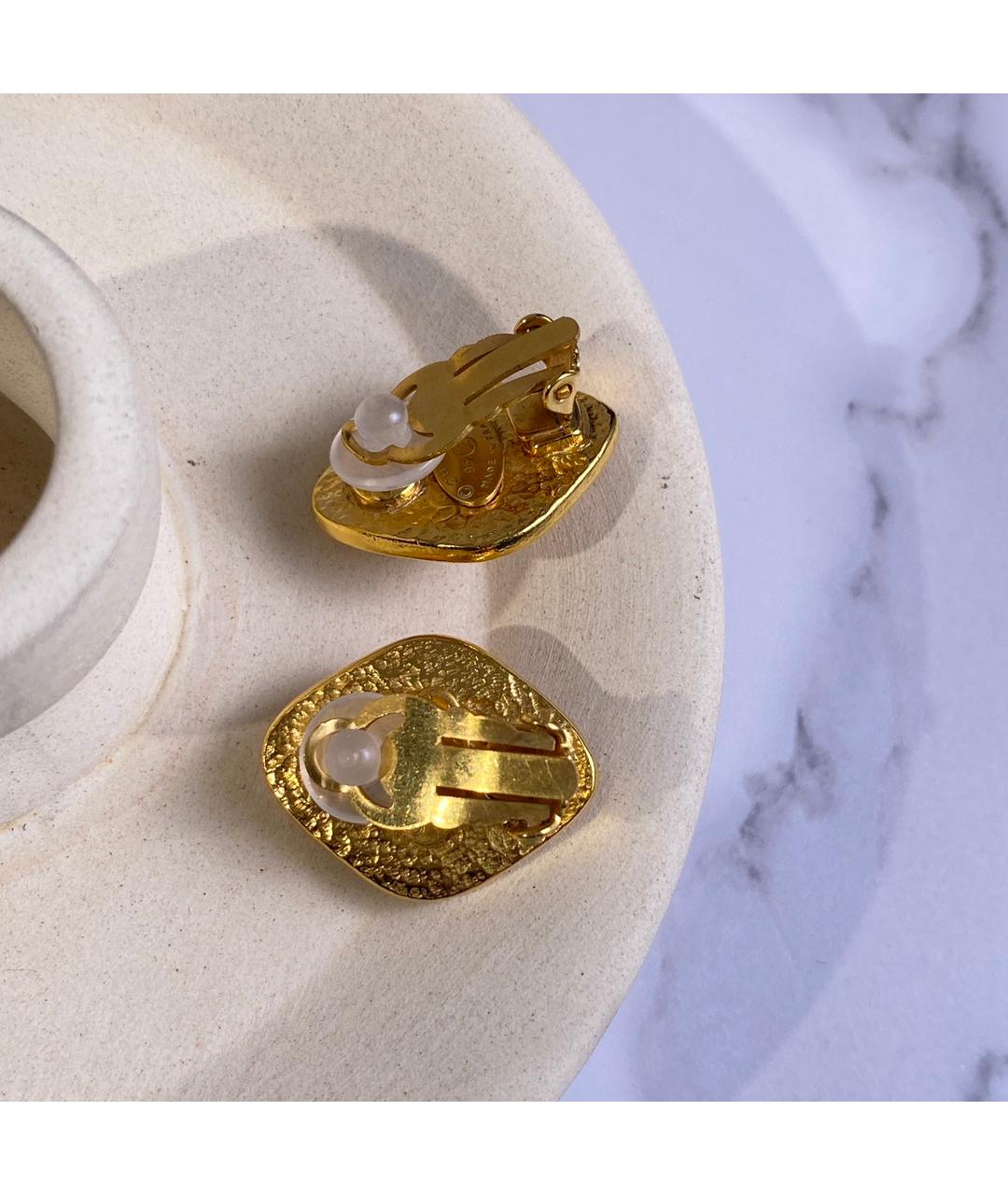 CHANEL PRE-OWNED Золотые жемчужные серьги, фото 2