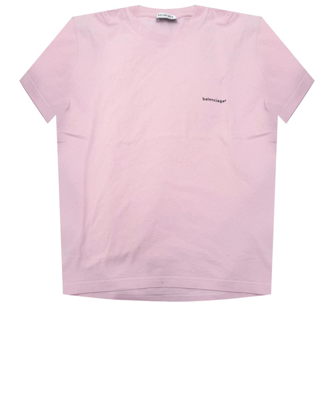 BALENCIAGA Розовая футболка, фото 1