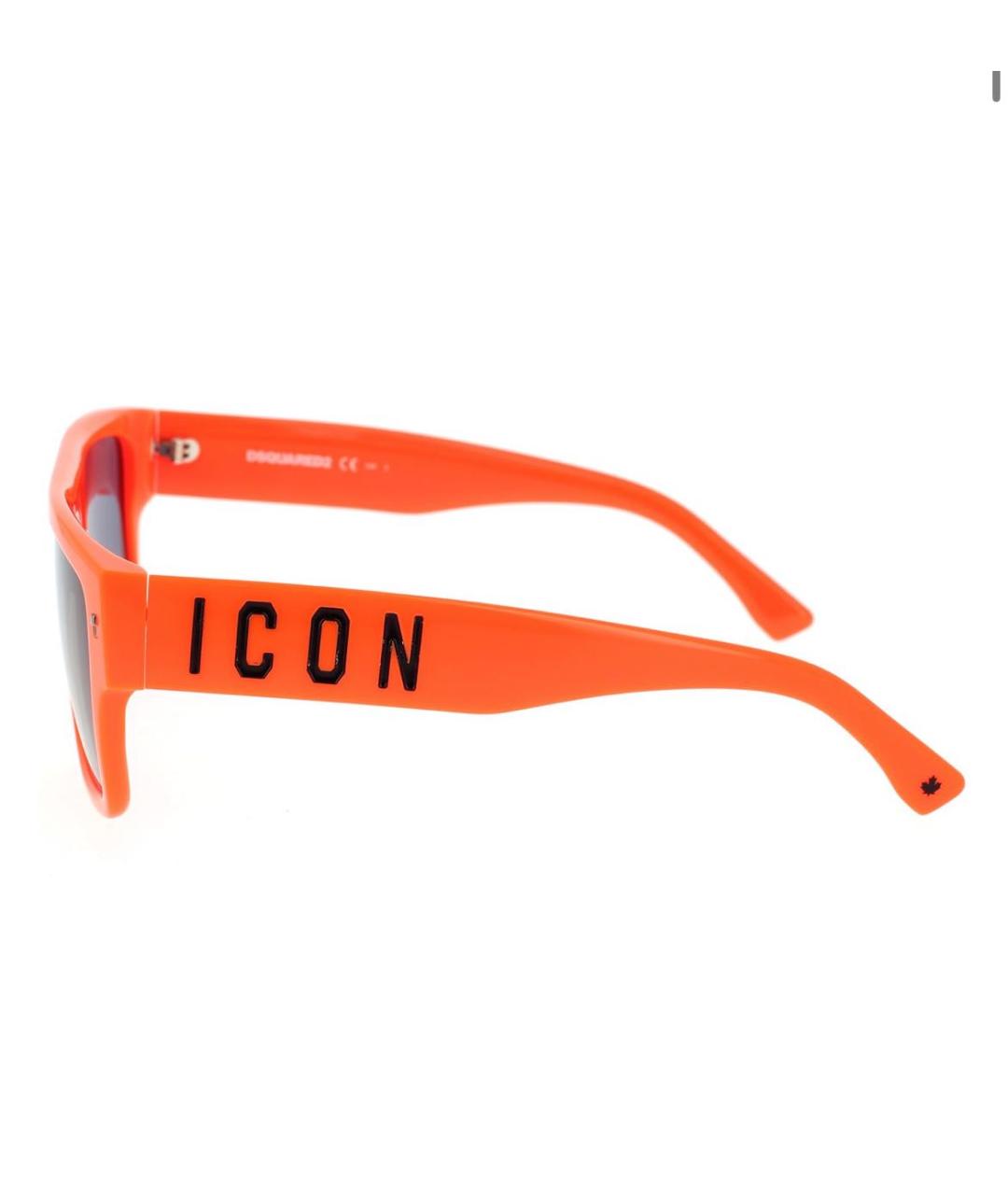DSQUARED2 Оранжевое пластиковые солнцезащитные очки, фото 3