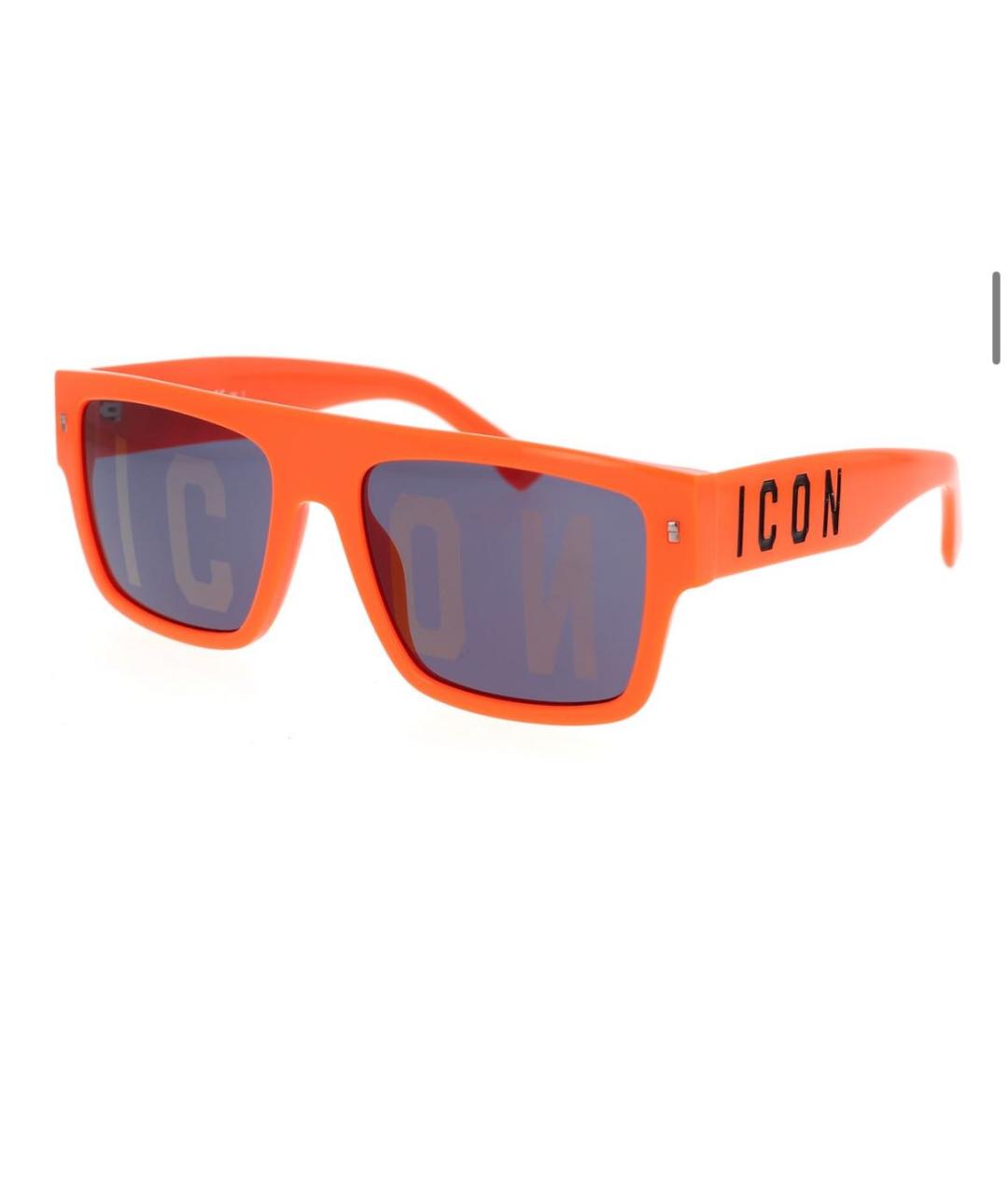 DSQUARED2 Оранжевое пластиковые солнцезащитные очки, фото 4