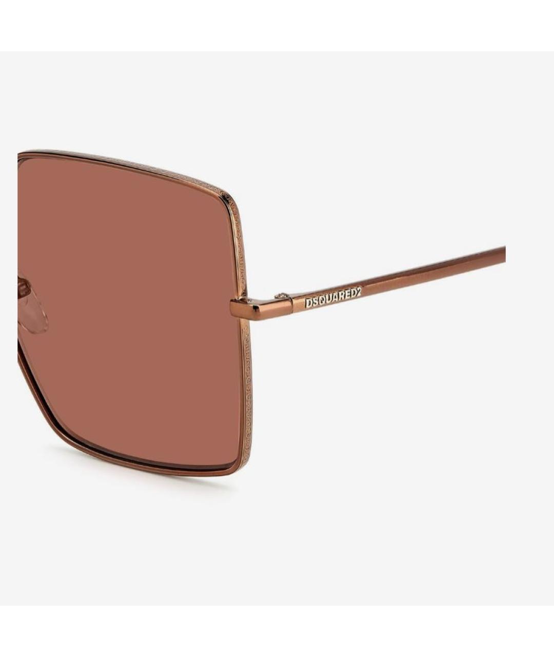 DSQUARED2 Розовые металлические солнцезащитные очки, фото 3