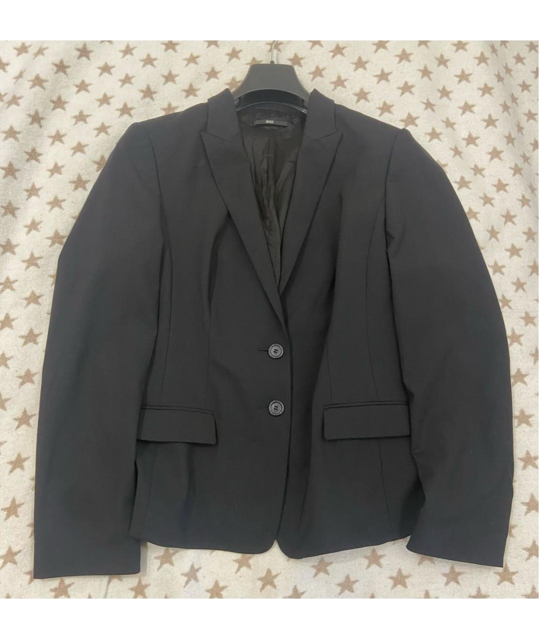 HUGO BOSS Черный шерстяной жакет/пиджак, фото 9