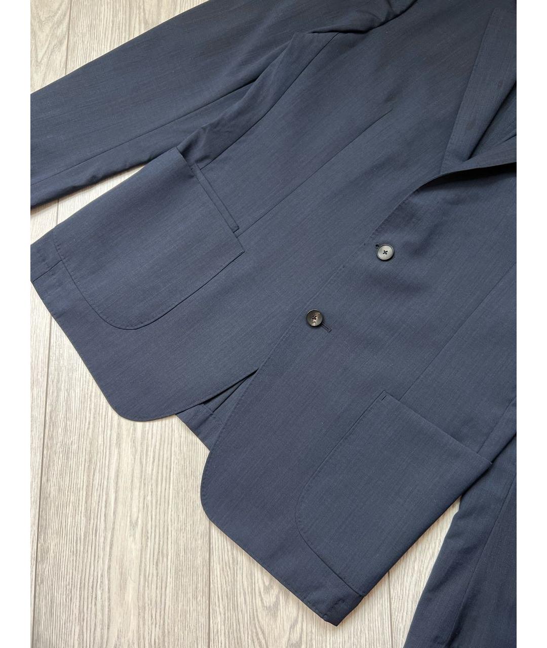 ZZEGNA Темно-синий шерстяной пиджак, фото 4