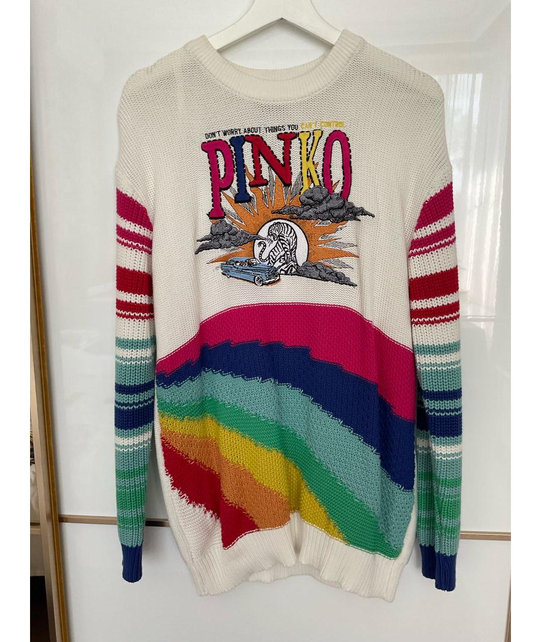 PINKO Мульти хлопковый джемпер / свитер, фото 9